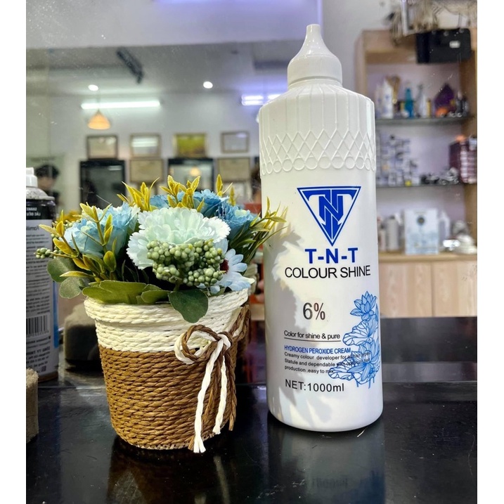 Oxy TNT trợ nhuộm hương bạc hà mùi thơm chống xót da đầu chai 1000ml