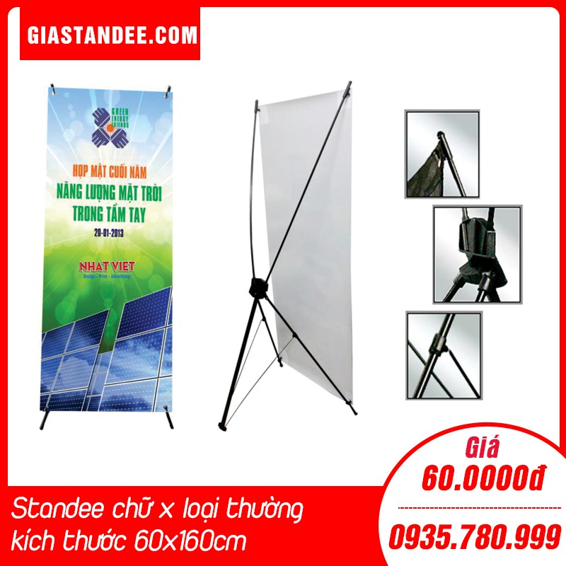 [SẴN HÀNG] Khung standee 60x160cm treo banner chữ X kiểu dáng Hàn Quốc