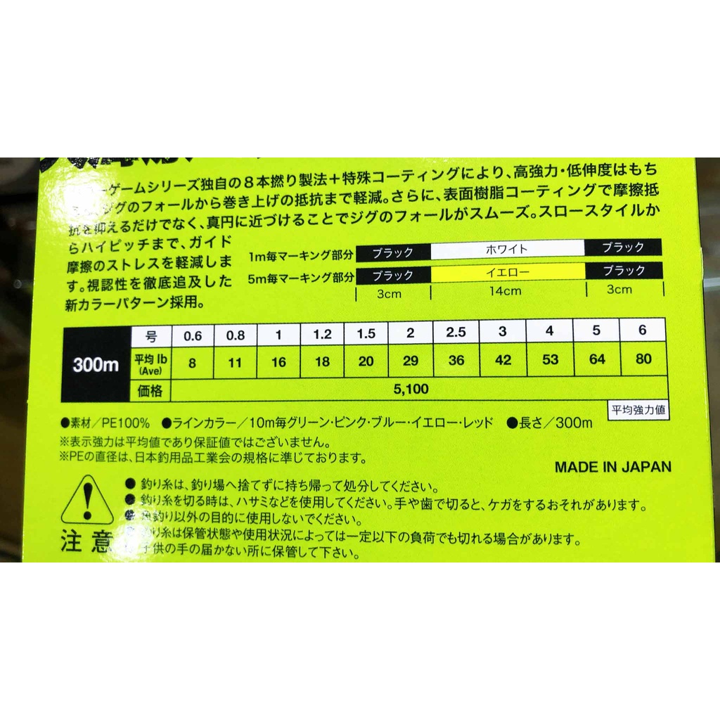 DÙ TORAY 300M: JIGGING POWER GAME X8