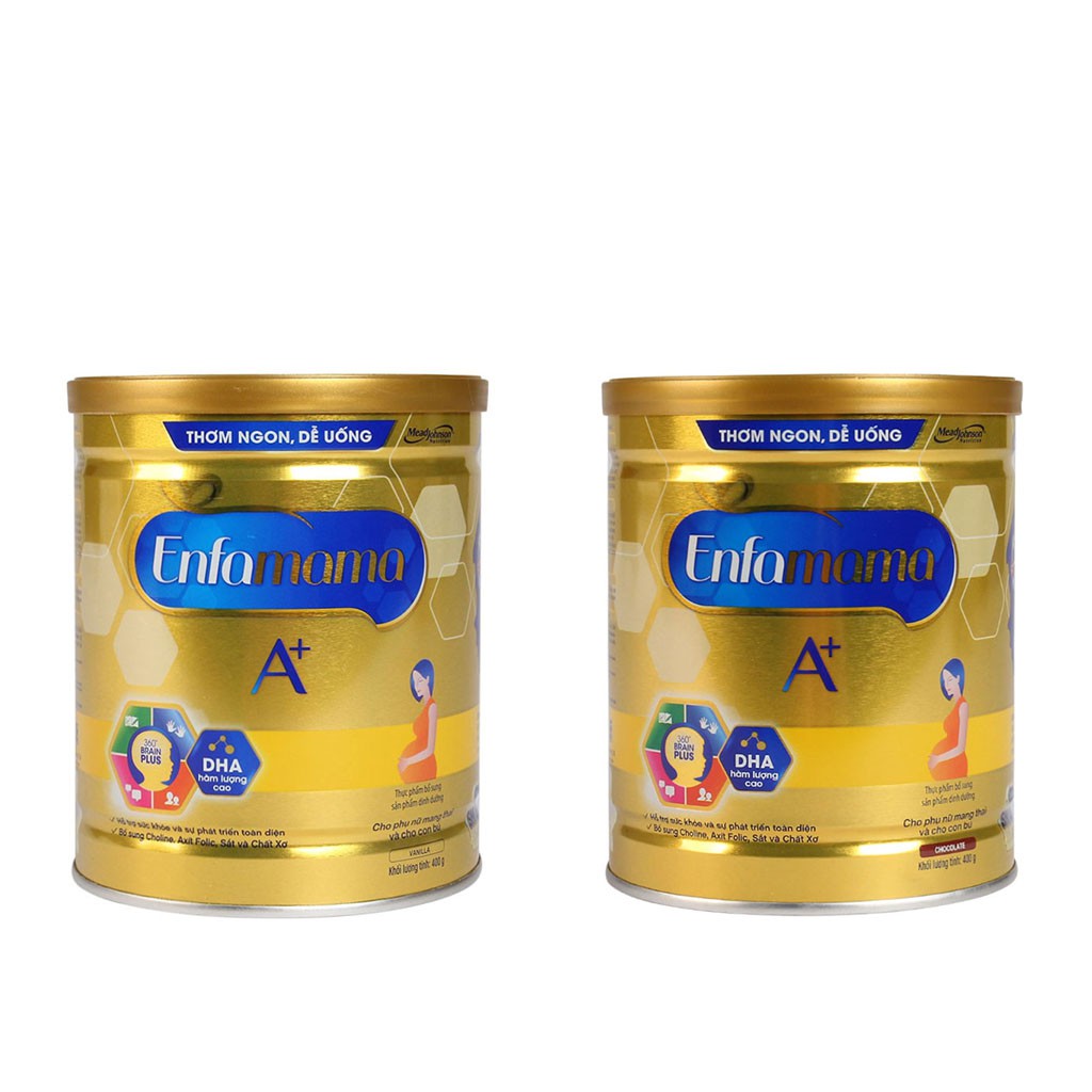 Sữa bà bầu Enfamama A+ hương Vanilla,Chocolate 400g