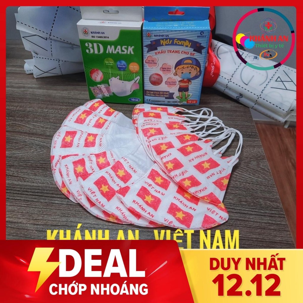 Khẩu trang y tế Khánh An Kids Family dành cho trẻ em từ 1 đến 5 tuổi