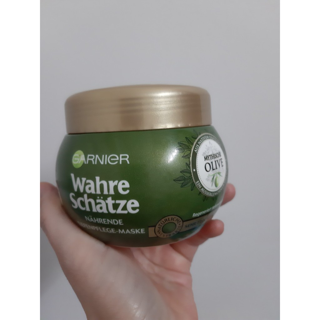 Kem Ủ Tóc Garnier Wahre Schatze Mythische Olive Cho Tóc Khô & Xơ, 300 ml