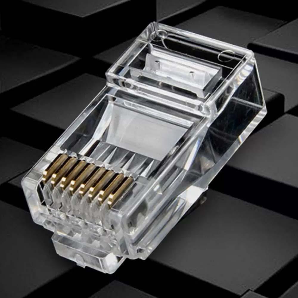Phích Cắm Mạng Lưới HARRIETT Trong Suốt|Đầu Nối Dây Cáp Mạng Ethernet 8P8C Chuyên Dụng