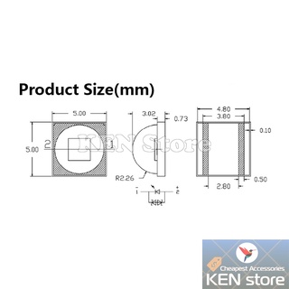 Bóng led, chip led, nhân led thay thế XML2 U2 10W 3V - 3,7V DC dùng cho đèn pin, đèn trợ sáng