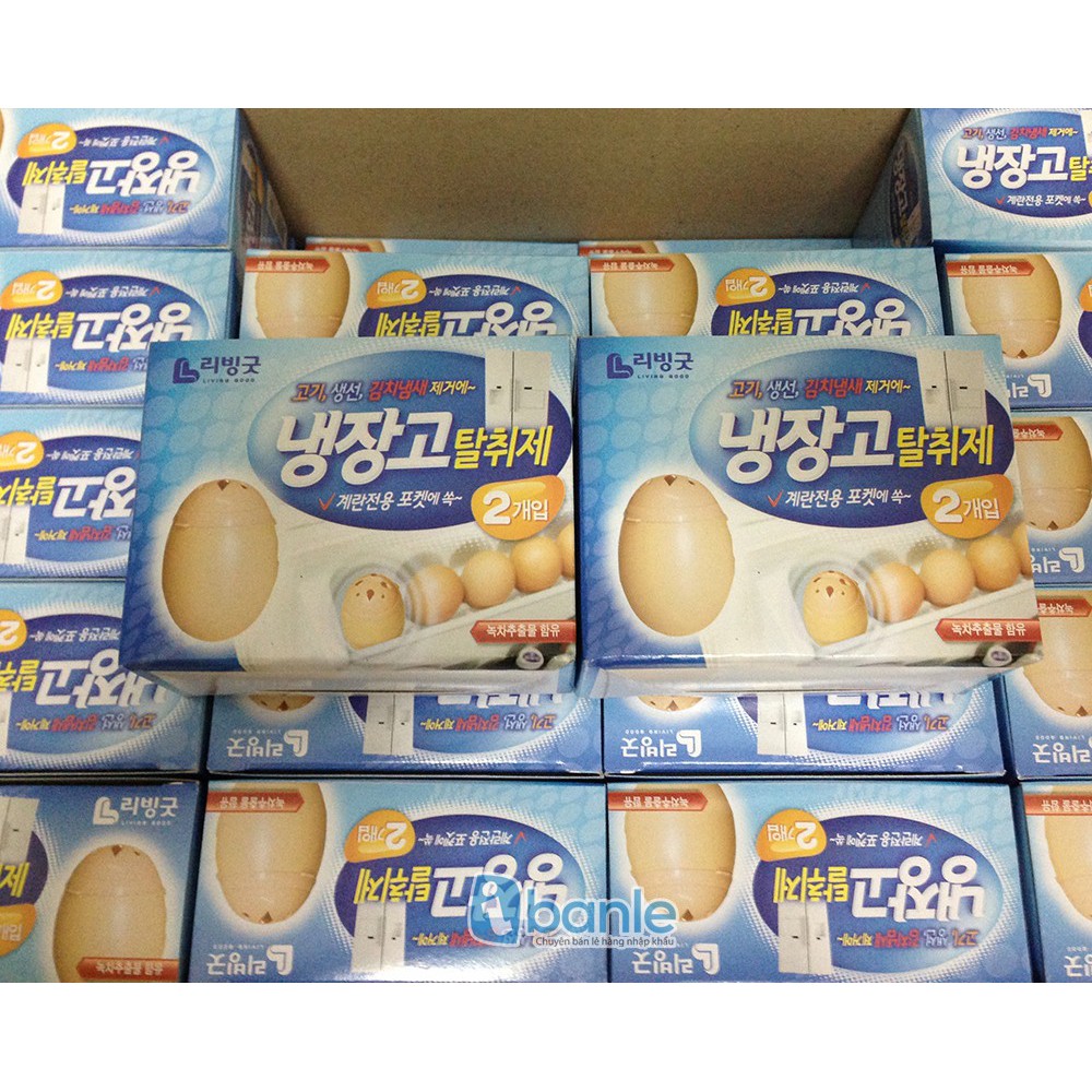 Trứng khử mùi tủ lạnh Hàn Quốc , 1 hộp 2 quả