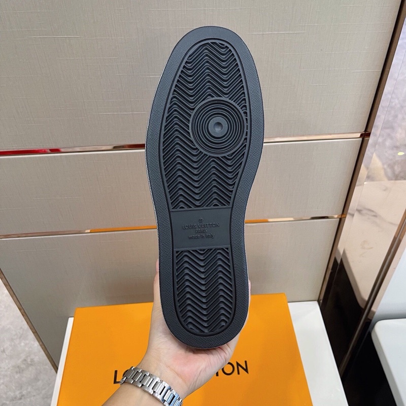 Giày thể thao/sneaker nam cổ cao thương hiệu Louis Vuitton LV Rivoli Monogram 2021 cao cấp mẫu mới