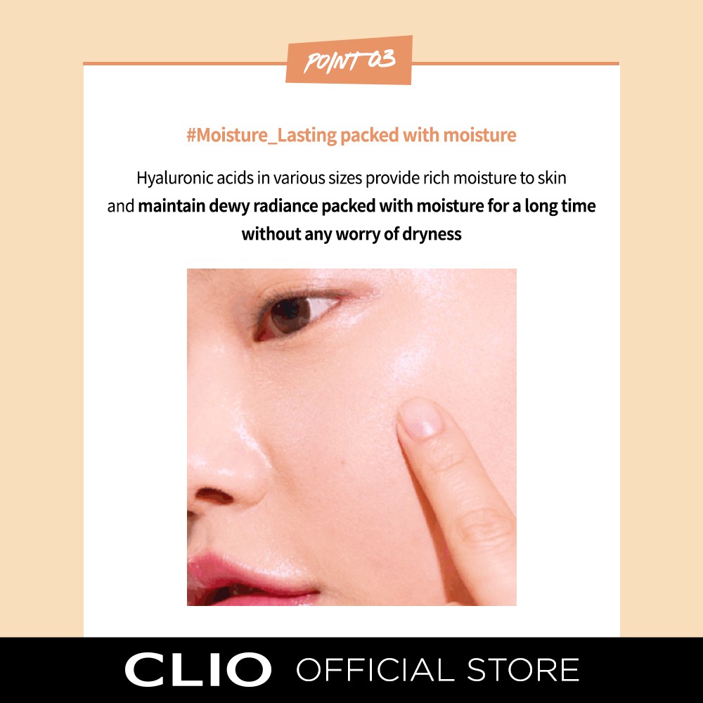 Bộ Kem Nền CLIO Chống Nắng Spf 50+ 38g Kèm Cọ Đánh Kem Nền