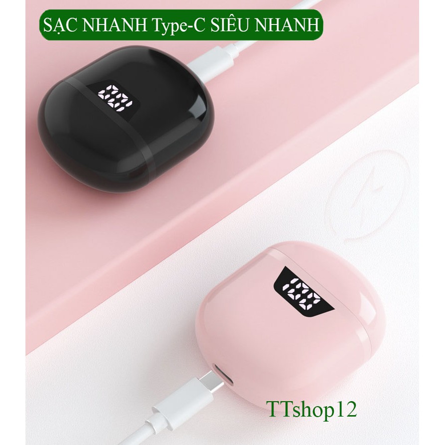 [ Bảo Hành 12 Tháng ] Tai nghe Bluetooth InPods J55 Âm Thanh SuperBass Nghe Nhạc Siêu Lâu Cảm Biến 1 Chạm