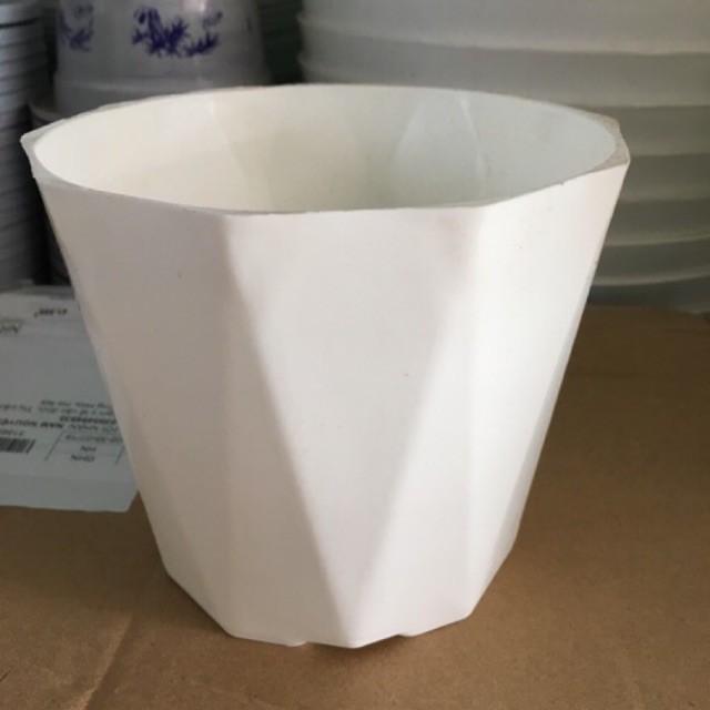 Chậu nhựa trồng cây kim cương- Chậu nhựa kim cương, hàng loại 1 đẹp KT 15x13cm