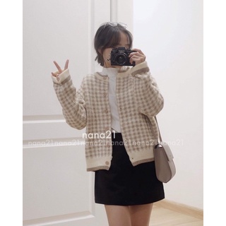 Áo cardigan kẻ nhiều màu