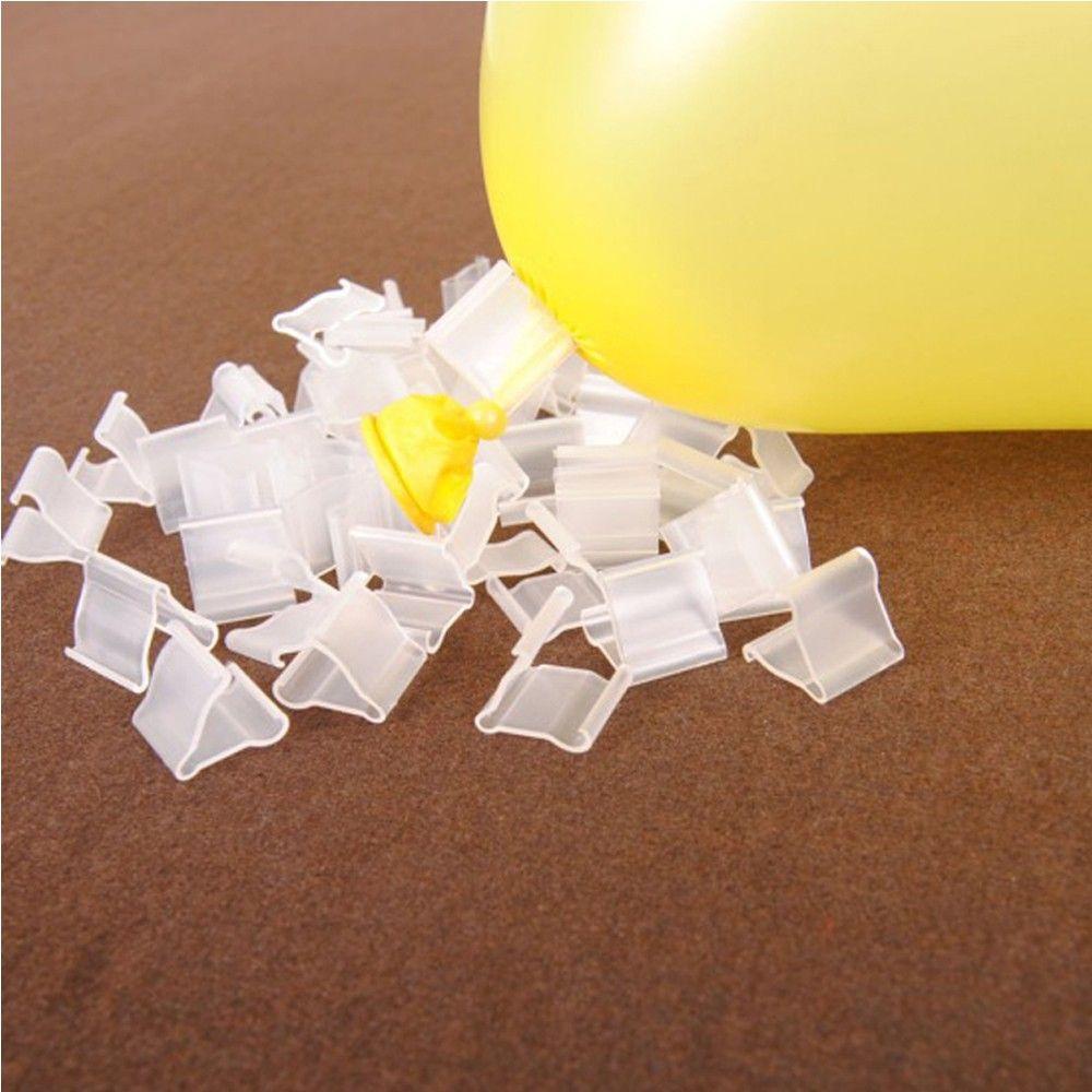 IVORY Kẹp Bong Bóng Trang Trí Tiệc Cưới Màu Trắng