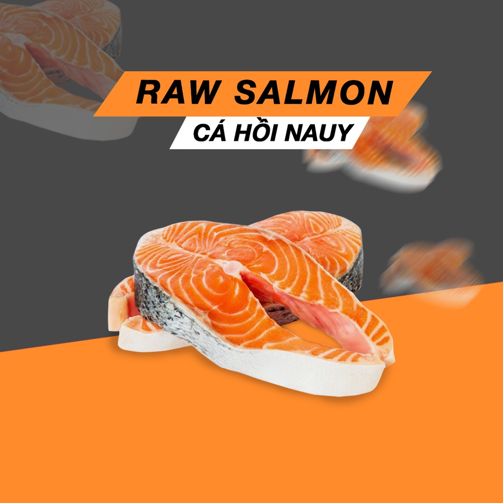 Cá hồi Nauy cắt khúc đóng túi 1kg