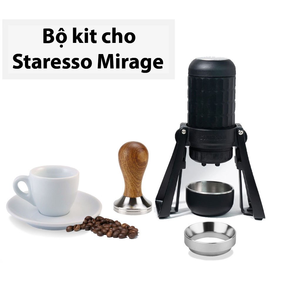 Bộ Kit cho Staresso Mirage | Vòng đong 53mm, tamper 53mm, dàn đều cà phê 53mm,...