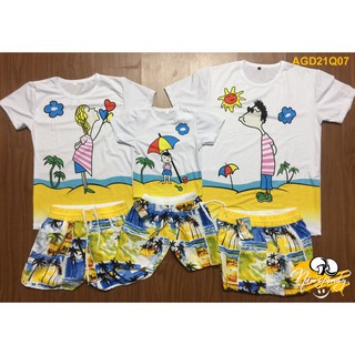 Áo gia đình mẫu độc đẹp hình in tràn áo Mã AGD21