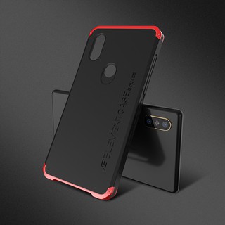 Textured Anti-fall Metal Frame PC Back Plate For Xiaomi Mi Mix2s Elements Case