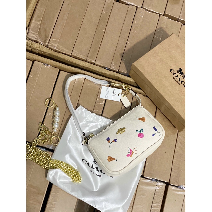 Túi COACH thuyền full box 19cm x5cmx12cm