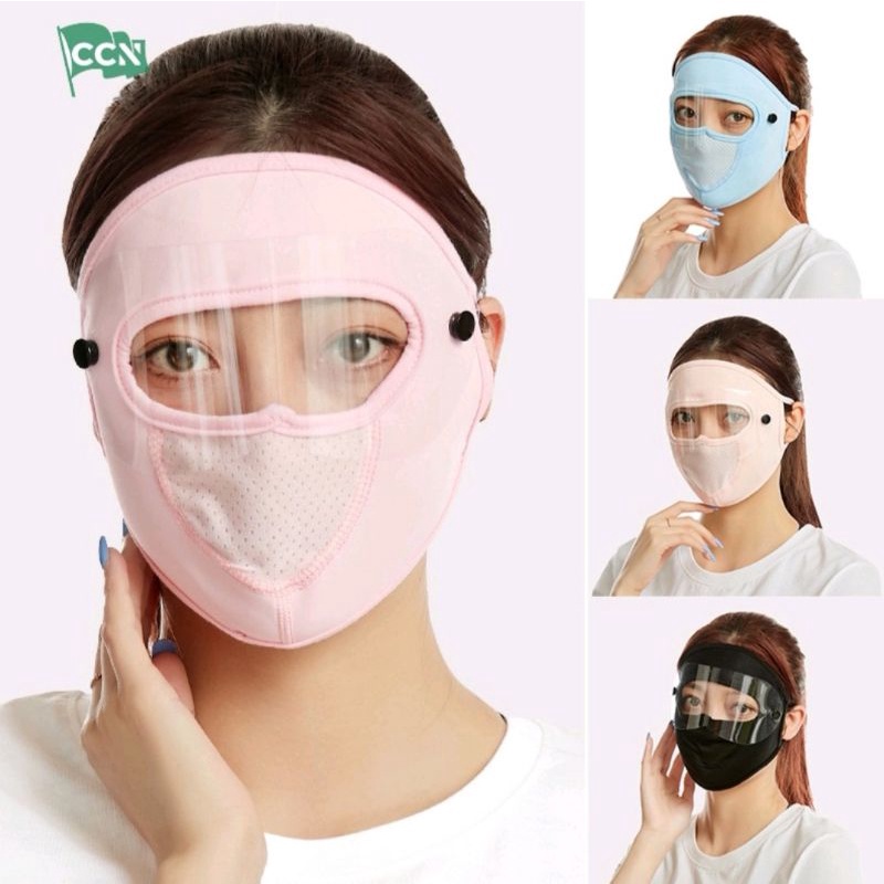 Khẩu trang mặt nạ có 2 kính 2 màu chống giọt bắn nước bọt Chống Dịch, Chống Tia UV, Chống Bụi, Cực Thoáng Mát