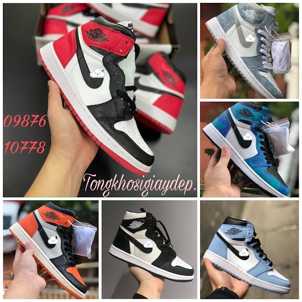 Giày thể thao  Air 𝐉𝐨𝐫𝐝𝐚𝐧 JD1 cổ cao, Giày sneaker Jodan high cao cổ các màu nam nữ đủ hộp bill + dây tặng kèm