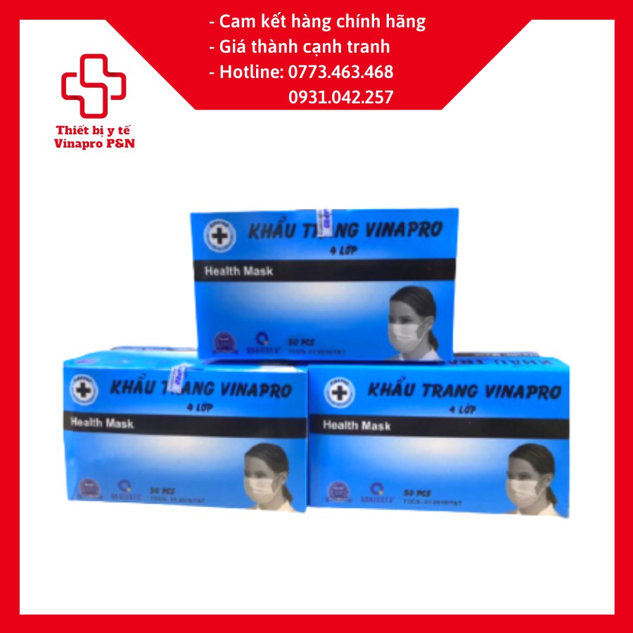 KHẨU TRANG VINAPRO HỘP 50 CÁI