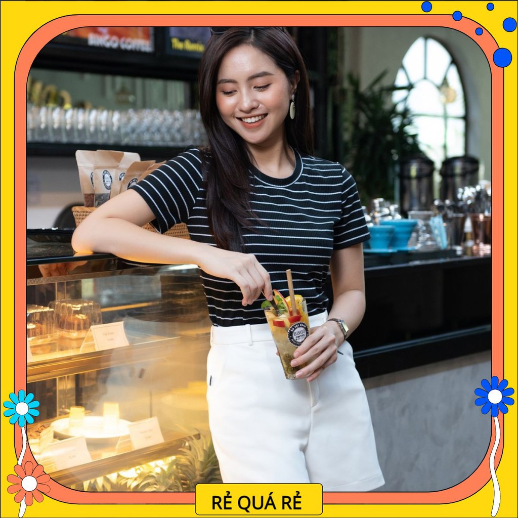 Áo Thun Nữ Đẹp Sọc Ngang Đơn Giản SXA01-024. ProLiveShop | BigBuy360 - bigbuy360.vn