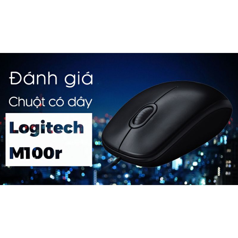 Chuột có dây Logitech M100r Đen
