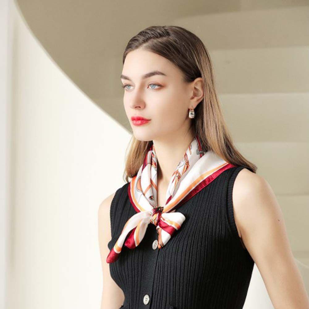 Khăn Quàng Cổ Lụa 15H Thiết Kế Trang Nhã Cho Nữ