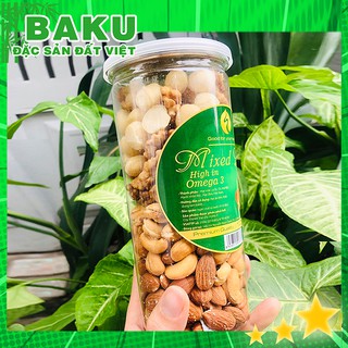 HŨ MIX 4 LOẠI HẠT - BÍ QUYẾT ĐỂ MẸ KHỎE - CON THÔNG MINH - ÓC CHÓ, HẠT ĐIỀU, HẠNH NHÂN, MACCA
