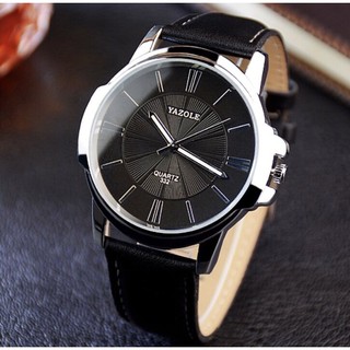 Đồng hồ nam Yazole dây da 332 tinh tế