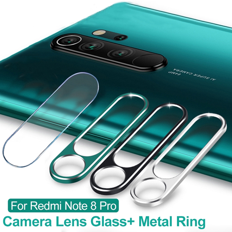 Viền Bảo vệ Camera + Kính Cường Lực, Miếng Dán Bảo Vệ Camera Xiaomi Mi Redmi Note 8 Pro