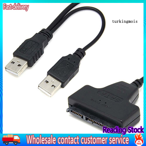 Cáp Chuyển Đổi Usb 2.0 Sang 2.5inch 22 7 + 15 Serial Ata Sata 2.0 Hdd / Ssd