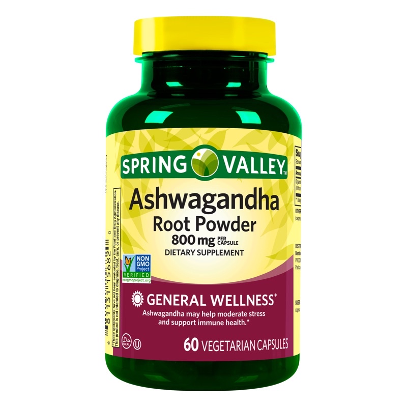 Spring Valley – Ashwa - Sâm Ấn Độ – 800 mg – 60 viên