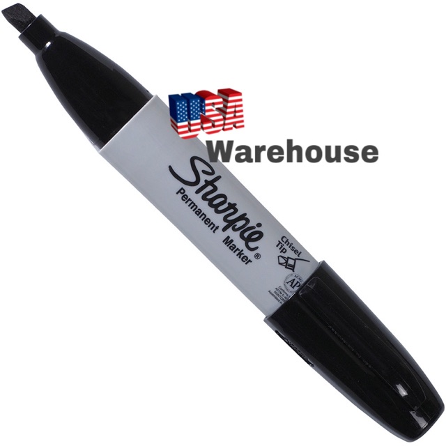 Bút Sharpie đầu Chisel Tip bản to USA chính hãng vẽ trên mọi bề mặt