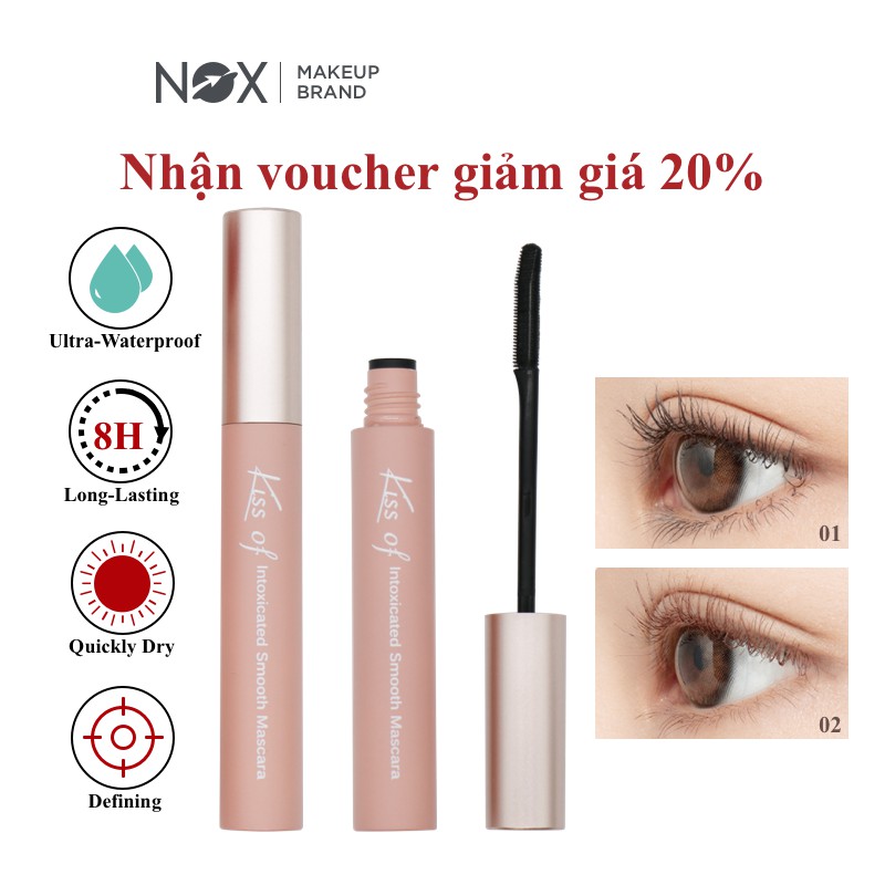 Mascara lót mi NOX 5g dưỡng ẩm làm dài tự nhiên nhanh khô siêu chống nước