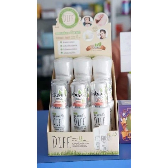 [ĐỌC KỸ MÔ TẢ] Xịt khử mùi cơ thể chiết xuất muối hồng Himalaya và thảo dược Diff Nature Deodorant Body Spray (Thái Lan)