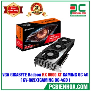 VGA Cảd màn hình GIGABYTE RADEON RX 6500 XT GAMING OC 4G ( GV-R65XTGAMING OC-4GD ) mới chính thumbnail