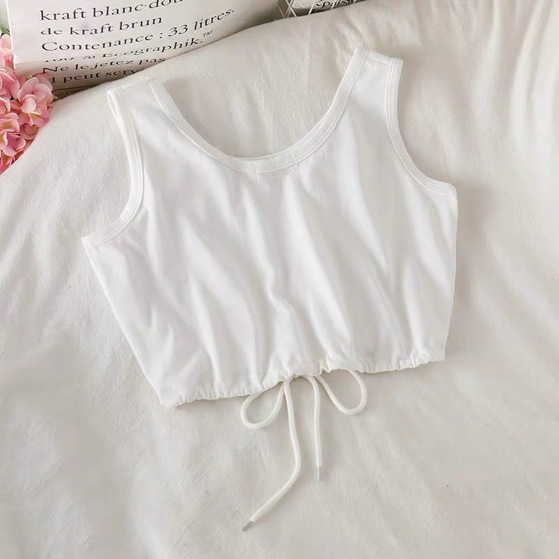 [Mã WASKT410K giảm 10K đơn 50K] Áo Croptop Dây Rút Ulzzang (Ảnh thật/Có Sẵn) | BigBuy360 - bigbuy360.vn
