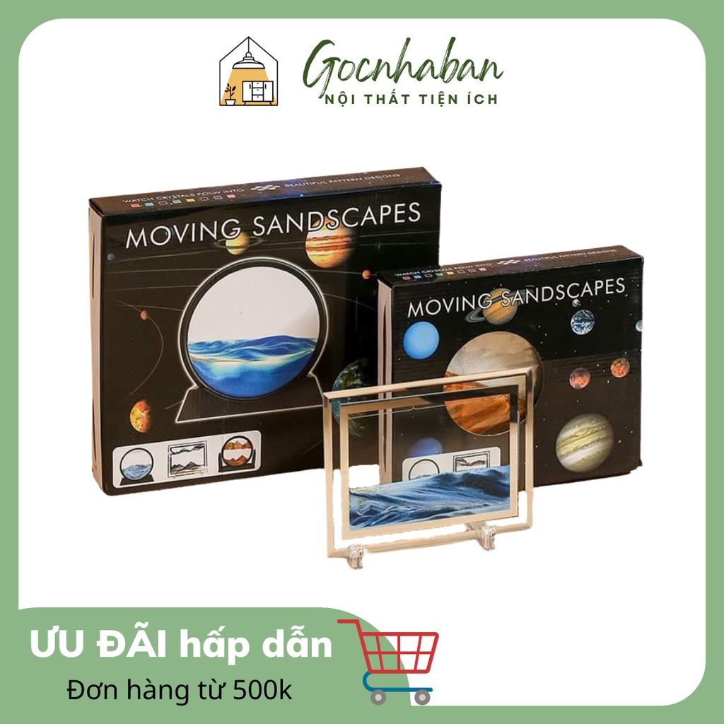 Tranh cát chuyển động 3D trang trí, thư giãn (thích hợp làm quà tặng)