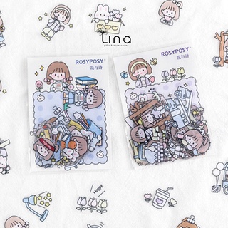 [THANH LÝ] Gói Miếng dán Sticker nhiều hình đang yêu - RosyPosy