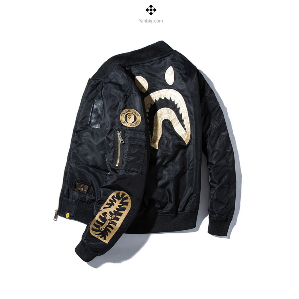 Áo Khoác Bomber Bape Shark 01