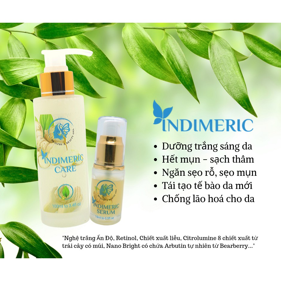 SỮA RỬA MẶT INDIMERIC CARE HỖ TRỢ TRỊ MỤN, KIỀM DẦU, SE KHÍT LỖ CHÂN LÔNG, TRẮNG DA