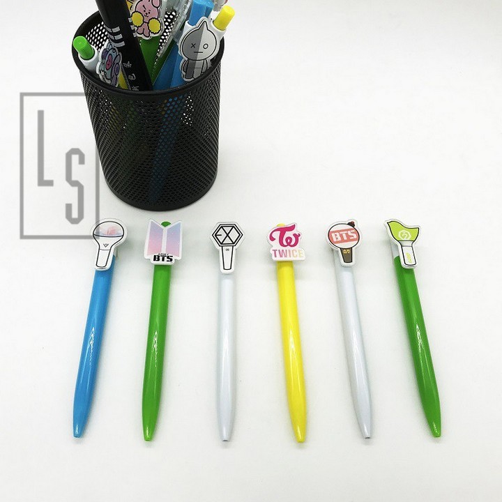 Bút bts lightstick bút viết bi gel đồ dùng học tập độc đáo quà tăng xinh xắn