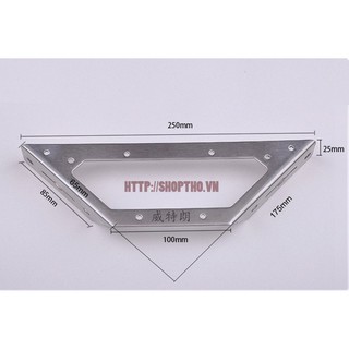 Ke góc cỡ #3 - inox 201 - KT 175x175mm