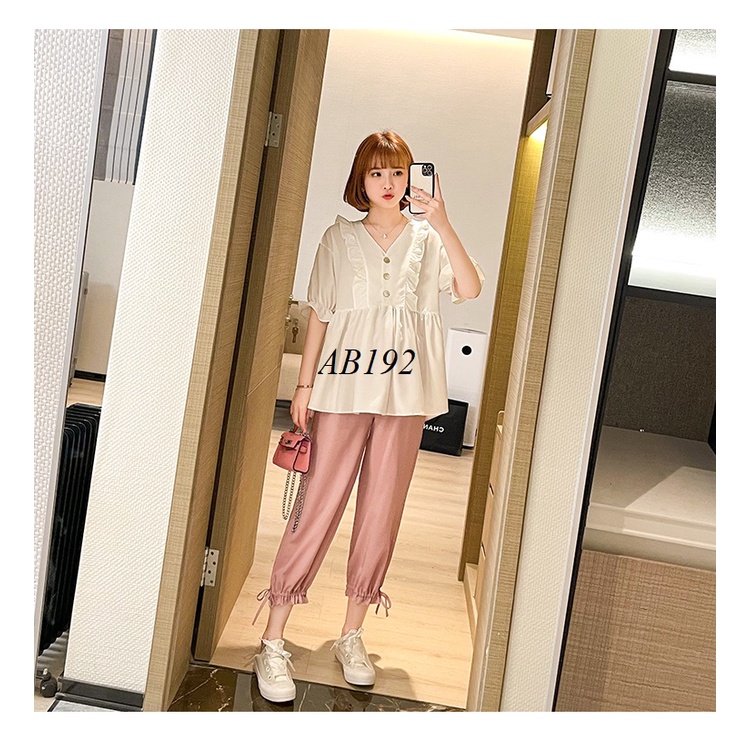 Áo Bầu Xinh Sơ Mi Bầu Xinh Ab192