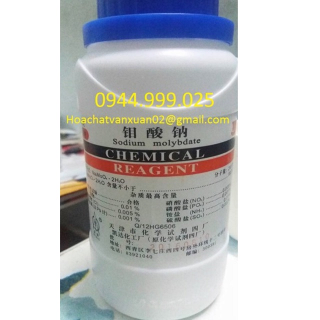 Sodium molybdate natri molybdat lọ 500g CAS 7631-95-0 Na2MoO4 2H2O