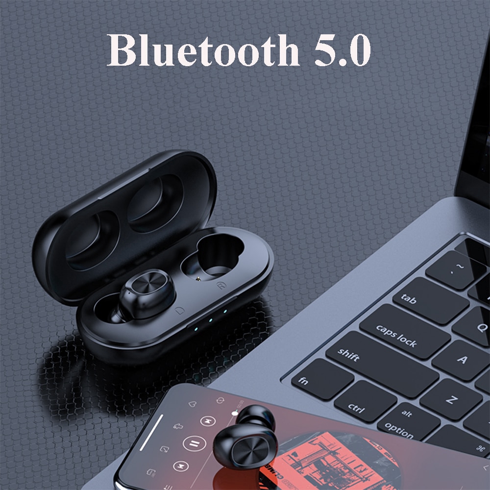 Tai nghe nhét tai Vitog B5 kết nối bluetooth 5.0 cảm ứng chạm với hộp sạc 300mAh