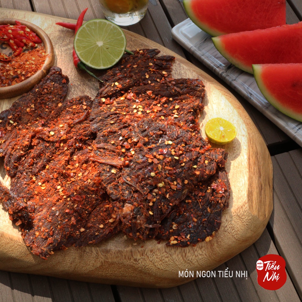 Khô Bò Miếng Mềm Cay Gói 250Gr - Món Ngon Tiểu Nhị - Khô bò ngon loại 1 ăn vặt Sài Gòn | BigBuy360 - bigbuy360.vn