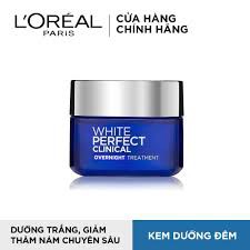 BỘ ĐÔI KEM DƯỠNG LÀM SÁNG DA GIẢM THÂM NÁM NGÀY VÀ ĐÊM L'Oreal Paris White Perfect Clinical 50mlx2