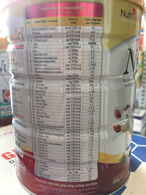 Nutri Gold Colostrum lon 900g