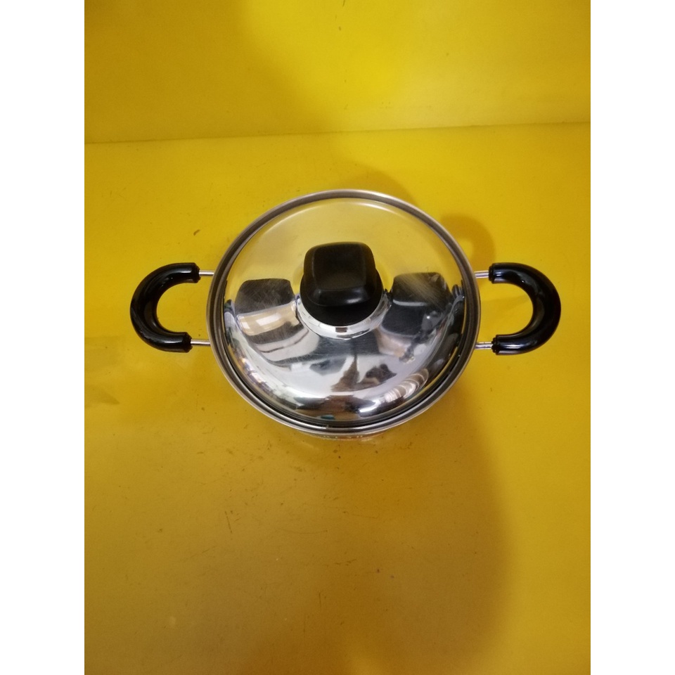 Nồi inox nội địa Nhật, size 20cm, cao 9cm (mã 650), Dùng được bếp từ