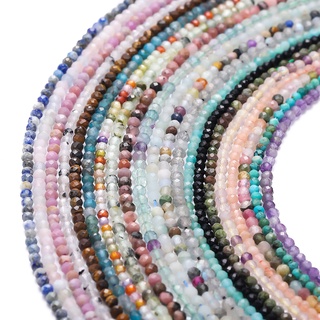 Hạt đá tự nhiên nhỏ gồm tourmaline, thạch anh, mã não và pha lê - nguyên liệu Crafting vòng tay DIY